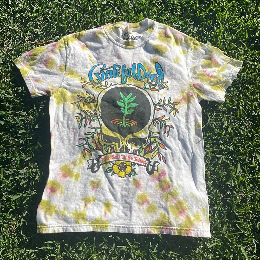 Grateful Dead tie dye short sleeve shirt shakedown garden limited edition